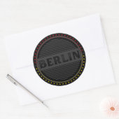 Berlin City Pride Emblem – Deutsche Identität Runder Aufkleber (Umschlag)