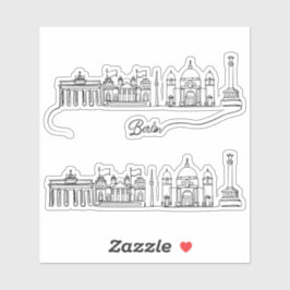 Berlin City Skyline Aufkleber