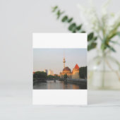 Berlin City View auf der Spree Postkarte (Stehend Vorderseite)