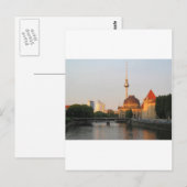 Berlin City View auf der Spree Postkarte (Vorne/Hinten)