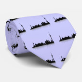 Berlin Cityscape_2 Krawatte (Gerollt)