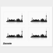 Berlin Cityscape_2 Rechteckiger Aufkleber (Blatt)