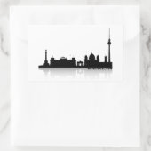 Berlin Cityscape_2 Rechteckiger Aufkleber (Tasche)