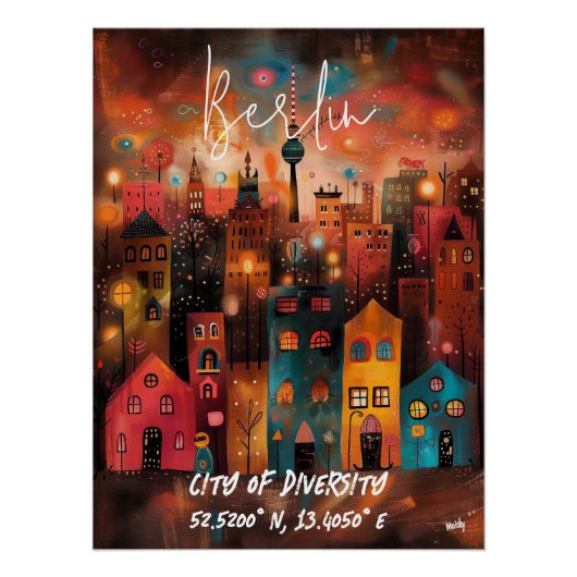 Berlín: Ciudad de la Diversidad Poster (Vorderseite)