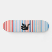 Berlin Clima Stripes Astronaut Cosmonaut 1881-2019 Skateboard (Horizontal)