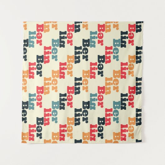 Berlin creative pattern. wandteppich (Vorderseite (Horizontal))