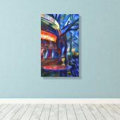 Berlin Currywurst Leinwanddruck (Insitu (Holzboden))