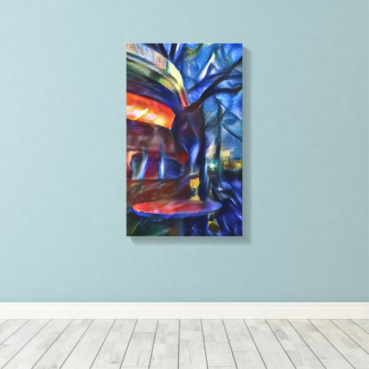 Berlin Currywurst Leinwanddruck (Insitu (Holzboden))