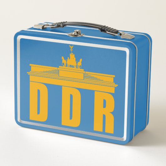 BERLIN DDR-Metallabsatzbox Metall Brotdose (Vorderseite)