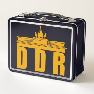 BERLIN DDR-Metallabsatzbox Metall Brotdose