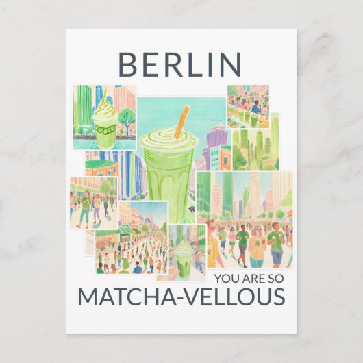 Berlin (deine Stadt), You Are So Matcha-vellous, Postkarte (Vorderseite)