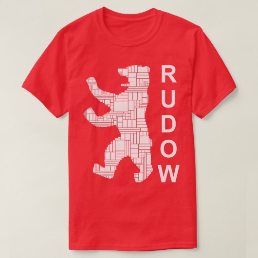 Berlin Design Berlin Bear I Liebe Rudow Premium T-Shirt (Design vorne)