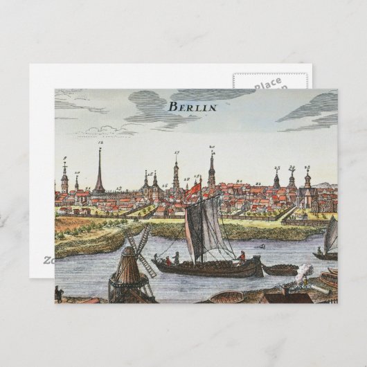 Berlin, Deutschland, 1737 Postkarte (Vorne/Hinten)