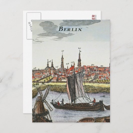 Berlin, Deutschland, 1737 Postkarte (Vorne/Hinten)