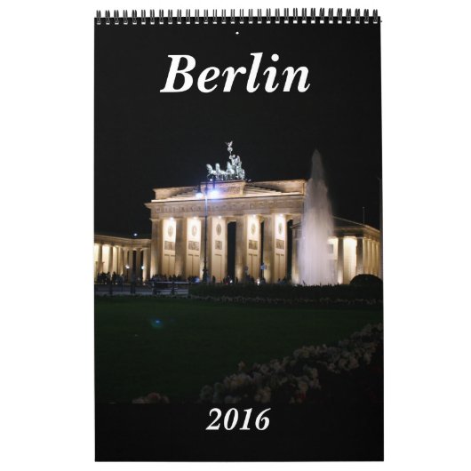 Berlin Deutschland 2016 Kalender (Titelbild)