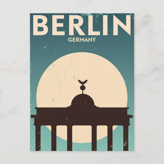 Berlin Deutschland Bahn Vintag Postkarte (Vorderseite)