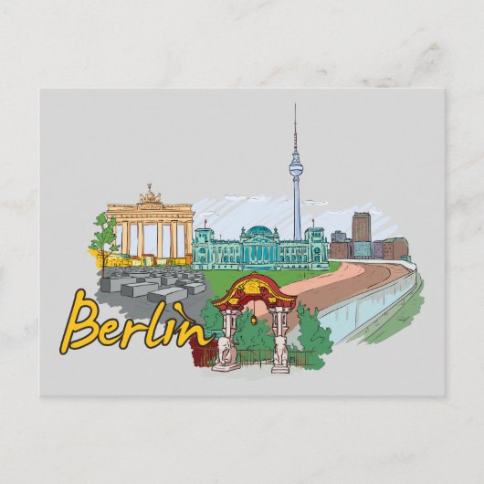 Berlin, Deutschland Berühmte Stadt Postkarte (Vorderseite)