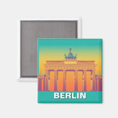 Berlin Deutschland Brandenburg abstraktes Tor Magnet (Vorderseite/Rückseite)