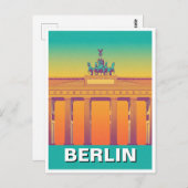 Berlin Deutschland Brandenburg abstraktes Tor Postkarte (Vorne/Hinten)
