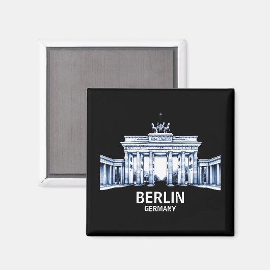 Berlin Deutschland Brandenburg Tor Magnet (Vorderseite/Rückseite)