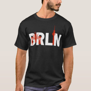 Berlin Deutschland Brandenburger Tor Brln Typograf T-Shirt