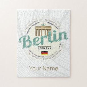 Berlin Deutschland Brandenburger Tor Vintage-Souve Puzzle