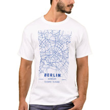 Berlin Deutschland City Map Blue