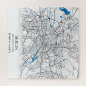 Berlin Deutschland City Map Koordinaten Puzzle (Horizontal)