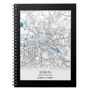 Berlin Deutschland City Map Travers Notizblock