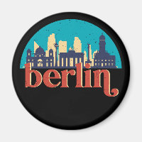 Berlin Deutschland City Skyline Vintag Cityscape