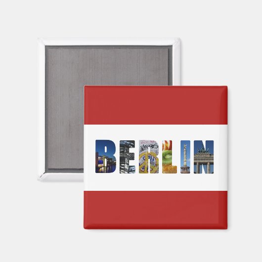 Berlin Deutschland City Travel Fotos Magnet (Vorderseite/Rückseite)