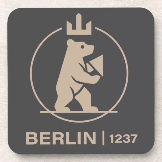 Berlin Deutschland Europa Getränkeuntersetzer (Vorderseite)