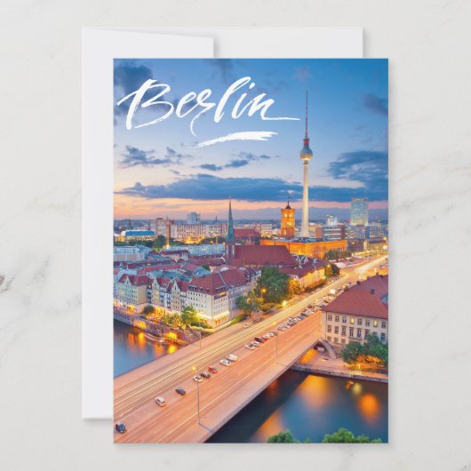 Berlin, Deutschland Feiertagskarte (Vorderseite)