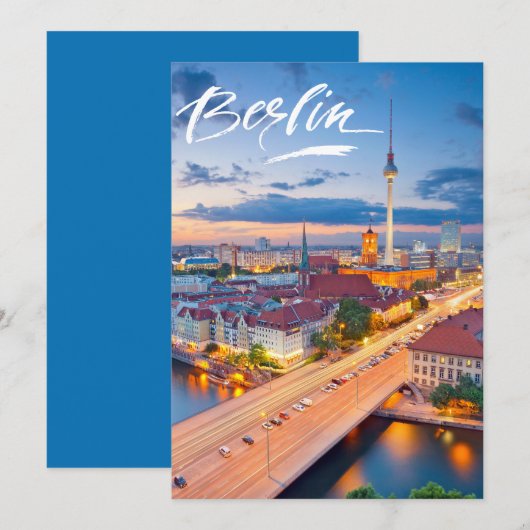 Berlin, Deutschland Feiertagskarte (Vorne/Hinten)