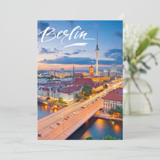 Berlin, Deutschland Feiertagskarte (Stehend Vorderseite)