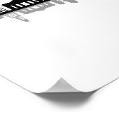 BERLIN Deutschland Hauptstadt City Skyline Silhoue Poster (Ecke)