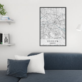 Berlin Deutschland Kartenposter Poster