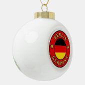 Berlin Deutschland Keramik Kugel-Ornament (Links)
