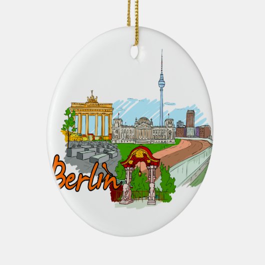 Berlin - Deutschland Keramikornament (Rechts)