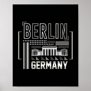 Berlin Deutschland Moderne Architektur Grafik Poster