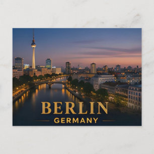 Berlin Deutschland modernes europäisches Reiseziel Postkarte