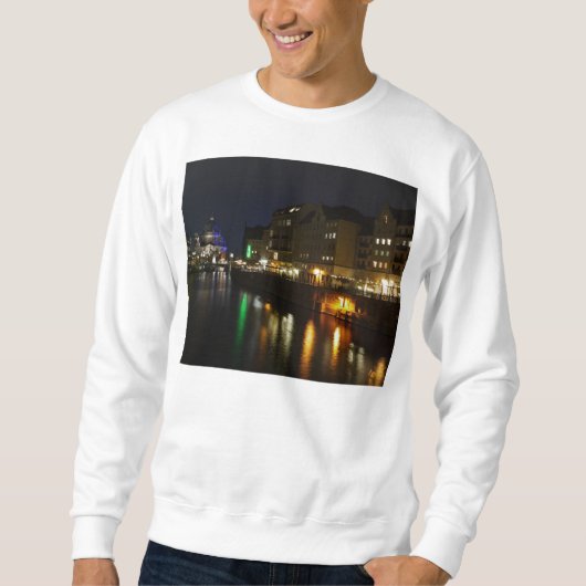 Berlin Deutschland Night Spree Deutschland Nacht Sweatshirt (Vorderseite)