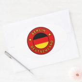 Berlin Deutschland Ovaler Aufkleber (Umschlag)