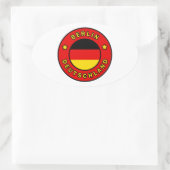 Berlin Deutschland Ovaler Aufkleber (Tasche)