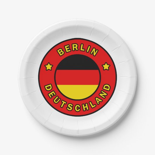 Berlin Deutschland Pappteller (Vorderseite)