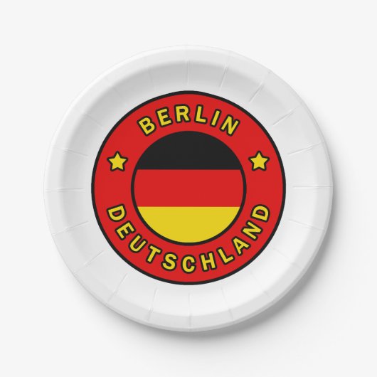 Berlin Deutschland Pappteller (Vorderseite)