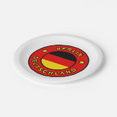 Berlin Deutschland Pappteller (Schrägansicht)