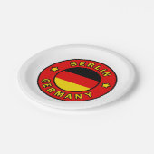 Berlin Deutschland Pappteller (Schrägansicht)