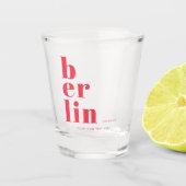 Berlin Deutschland Party Shot Glass Schnapsglas (Vorderseite)