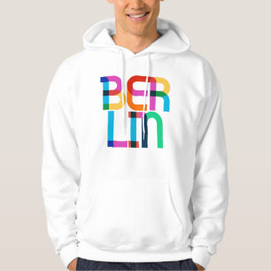 Berlin Deutschland Pop Art Letters Hoodie